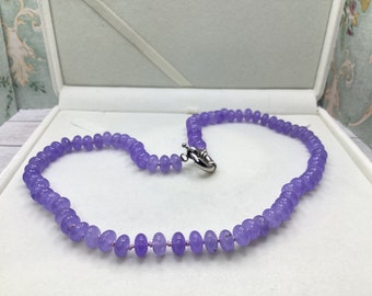 Vintage Lavender Beaded Necklace