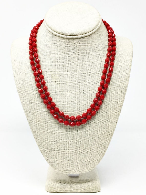 Vintage West Germany Gorgeous Lipstick Red Neckla… - image 2