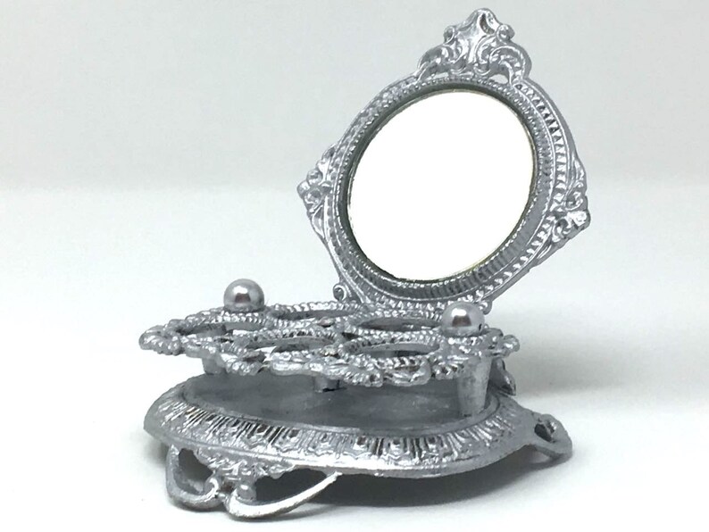 Vintage Lipstick Holder Celeste Signed Faux Pearl Silver Tone Etsy