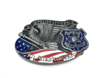 Stunning Estate The Police Officer An American Hero Belt Buckle
