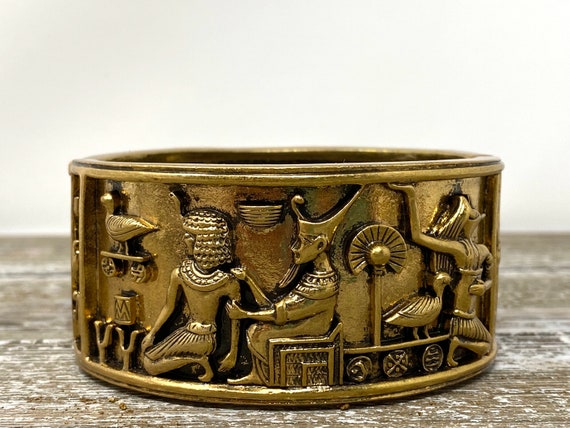 Vintage Egyptian OPC Off Park Collection Bracelet Bangle