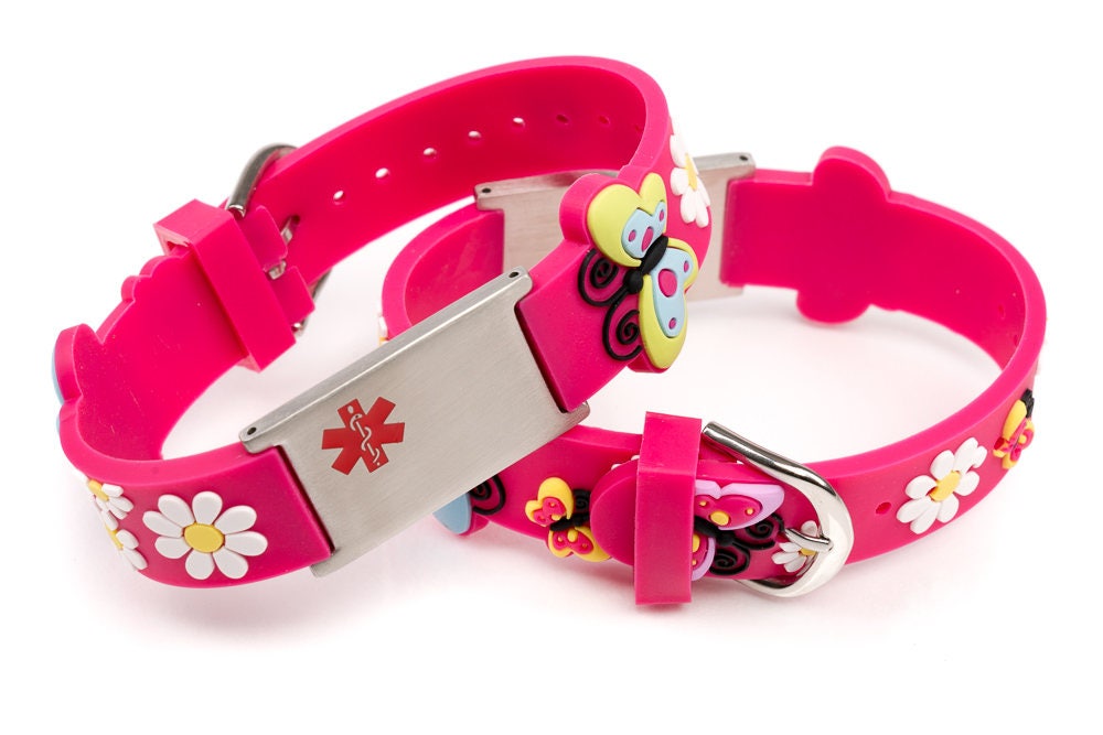 Medical alert bracelet for kids Allergy ID bracelet children Etsy