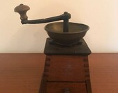 Antique coffee grinder 1930s rare shape vintage