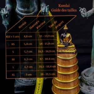Jonc Bouddhiste Thaï l'Authentique Kumlai Set de 3 image 10