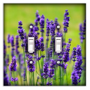 Lavender Blossoms Decorative Light Switch Plate Cover Wall Plate - Home Decor, Wall Decor by Switch Plate Creations