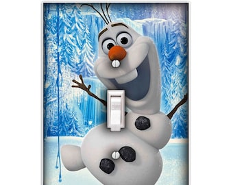 Single Toggle Olaf Frozen 2 Decorative Light Switch Plate Cover Double Toggle Outlet Cover