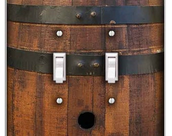 Wine Barrel Decorative Light Switch Plate Cover Wall Plate - Home Decor, Wall Decor