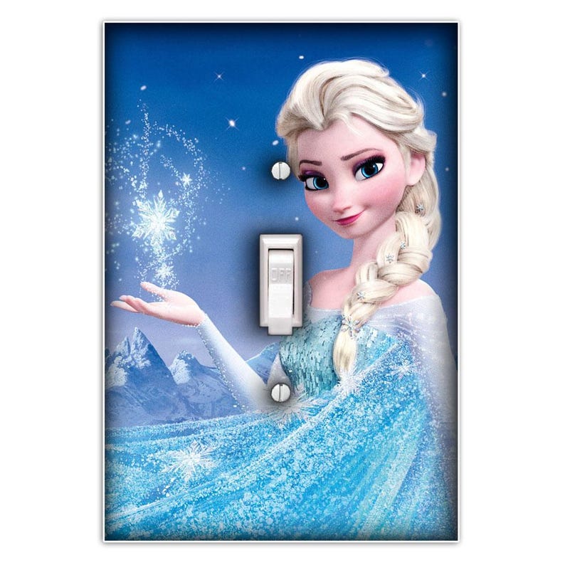 Elsa Frozen Decorative Light Switch Plate Cover Wall Plate - Home Decor ...