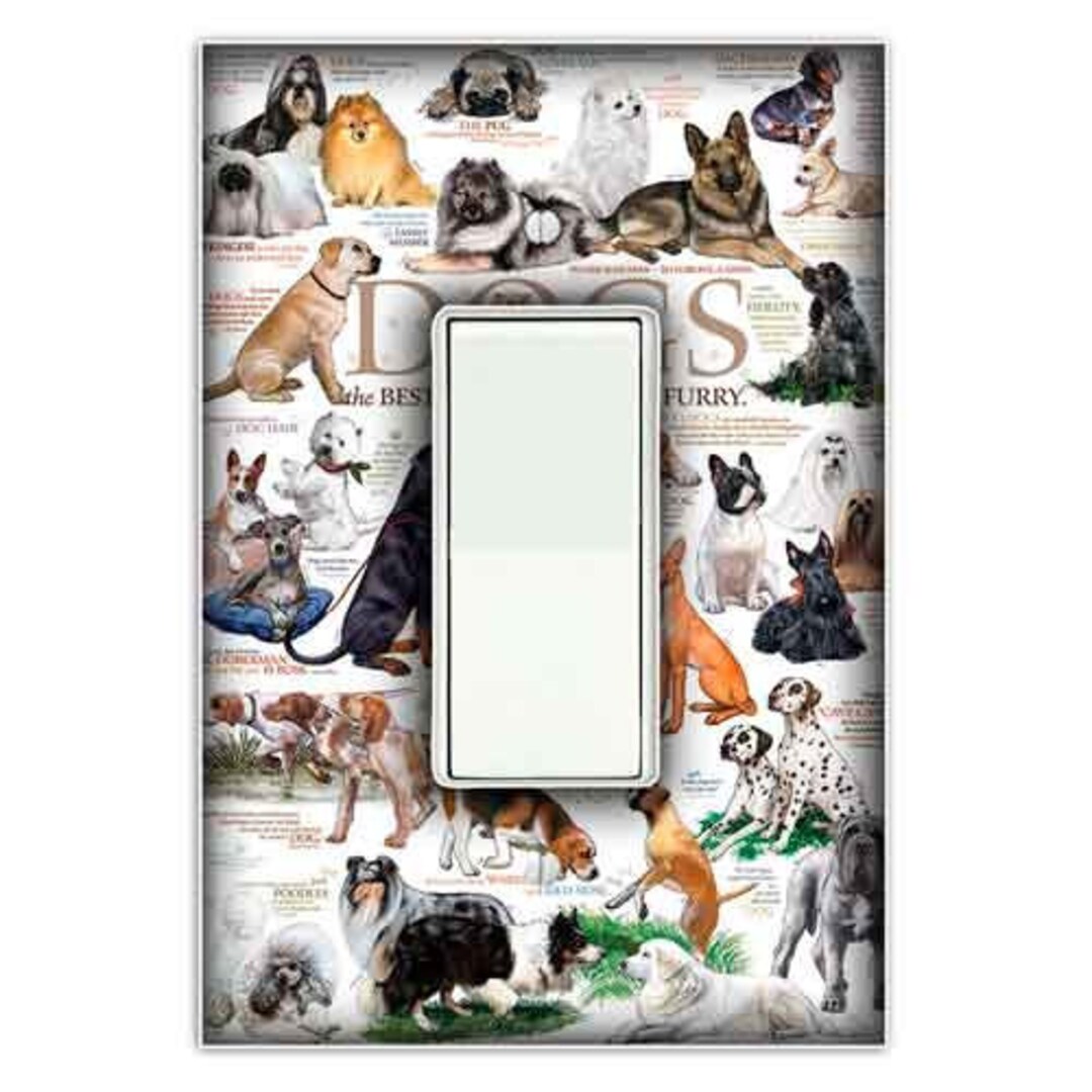 Man's Best Friend Decorative Rocker / Decora Light Switch Cover ...