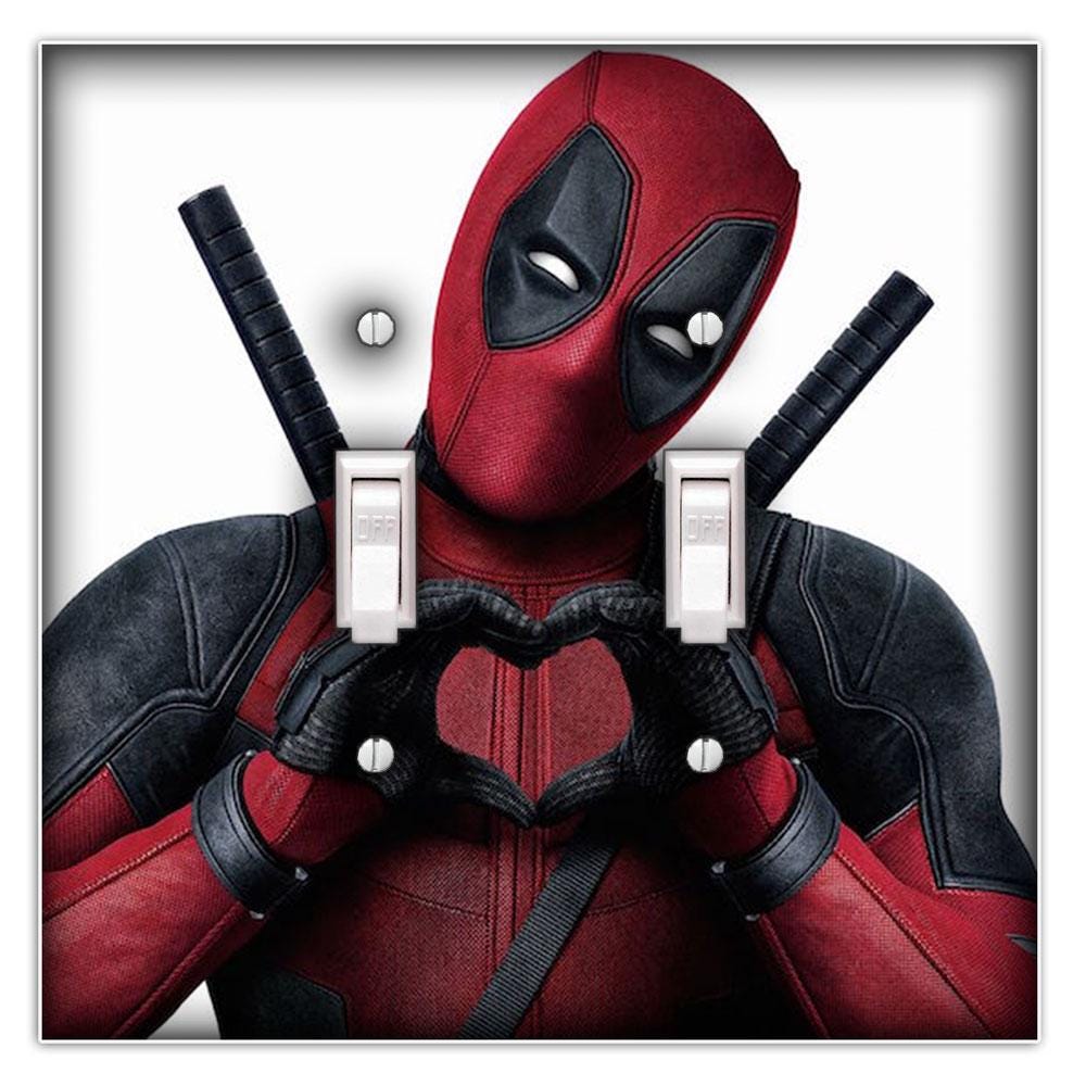 Deadpool Decorative Decorative Light Switch Plate Cover Wall Plate - Home Decor, Wall Decor