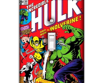 Hulk C181 Decorative Light Switch Plate Cover | Superhero Wall Decor for Bedroom Kids Room Home Accent Art Design Style Display Wall Decor