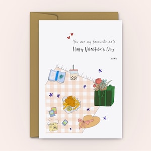Happy Anniversary Card | Love Card for Husband, Wife | You Are My Favourite Date | Proposal Card | Romantic Quote Card | Anniversary Card