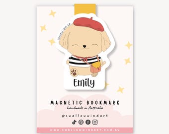 Personalised Groodle Magnetic Bookmark, Dog Lover Gift