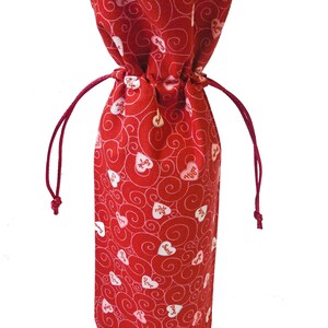 Wine Bottle Gift Bag Sweetheart Candy image 3