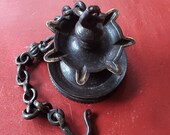 Vintage 39 Thooku Vilakku 39 Hanging Lamp, L 55 cm x Dia 11 cm, Religious Home Decor, Ethnic Indian Decor, Handcrafted, Temple Decor, Brass Lamp