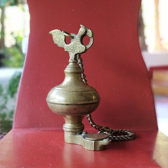 Hanging Bell Brass Annapakshi, Indian Home Decor