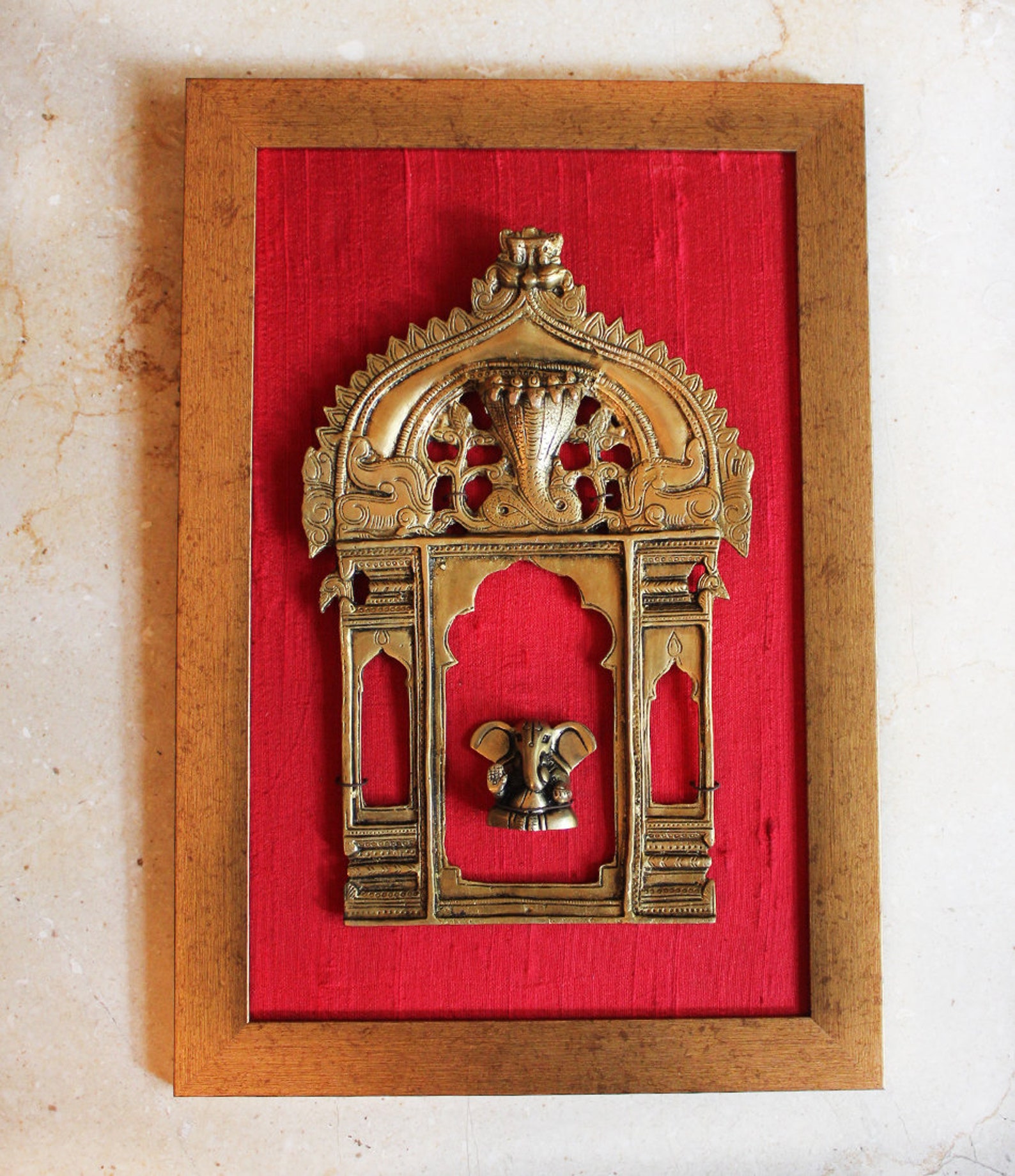 Vintage Brass Temple Frame Prabhavali With the Mythical Yali Etsy