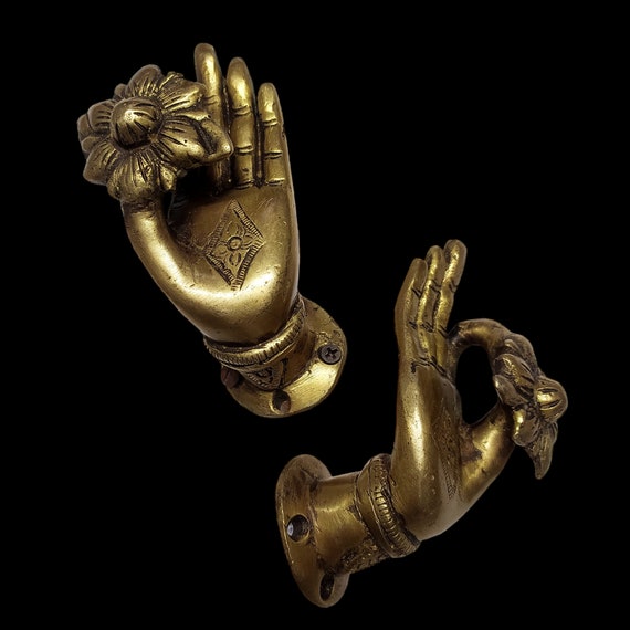 Statue en Laiton Bouddha position de prière