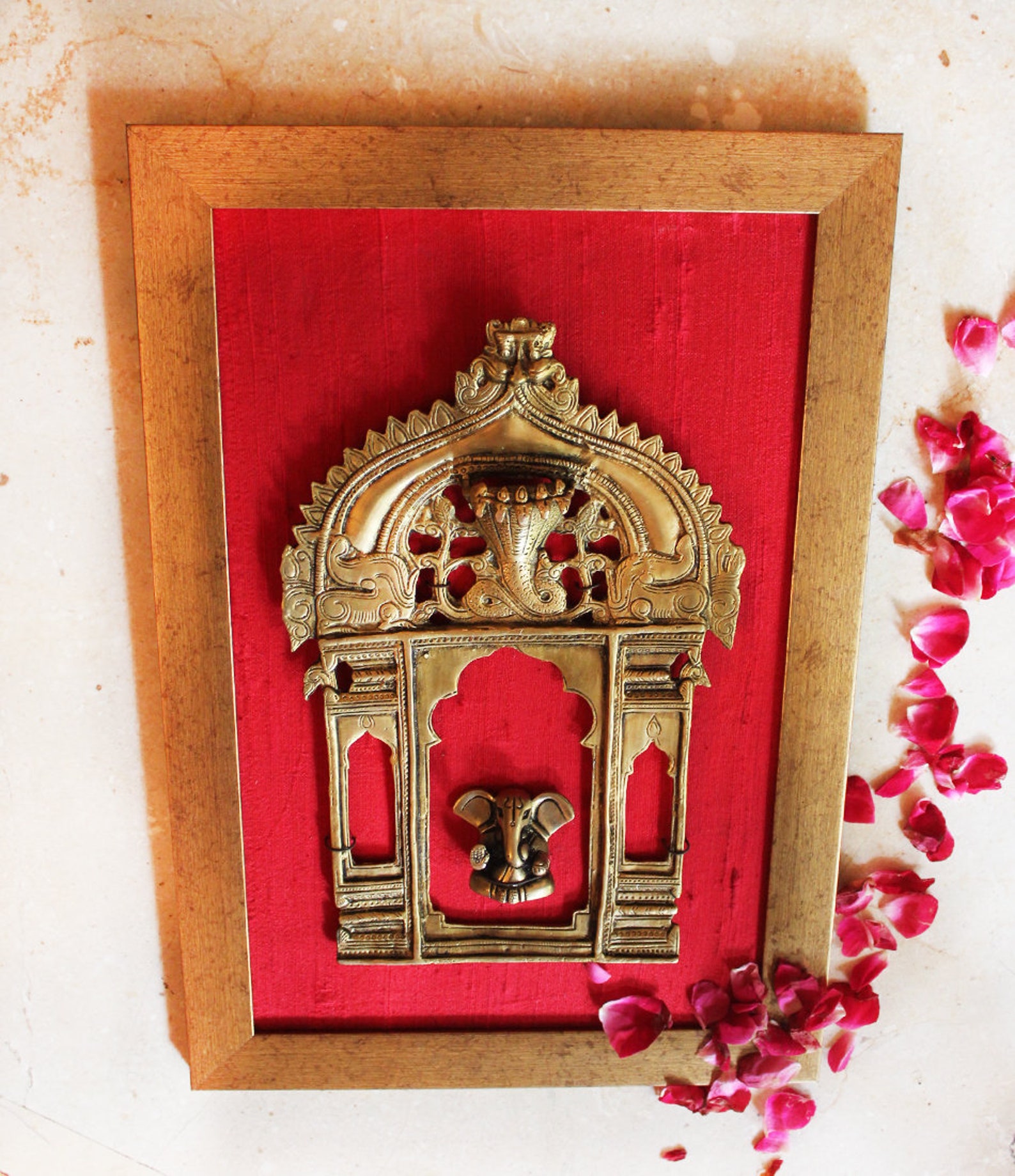 Vintage Brass Temple Frame Prabhavali With the Mythical Yali Etsy