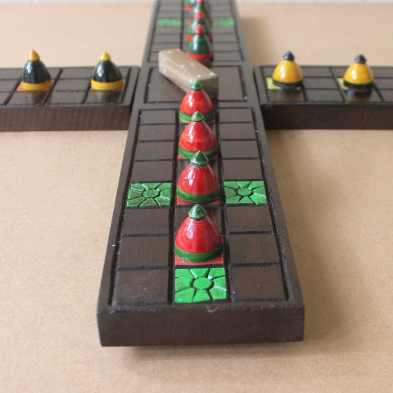 Pachisi Medieval Wooden Board Game Known as Ludo Length 57 | Etsy