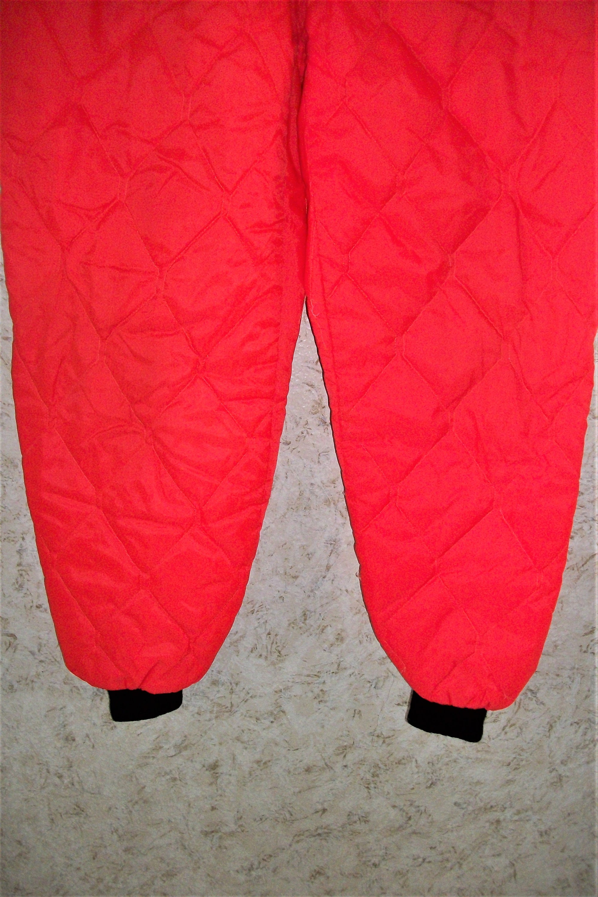 70s Blaze Orange Insulated Pants Quilted HIpster Snap Fly Etsy