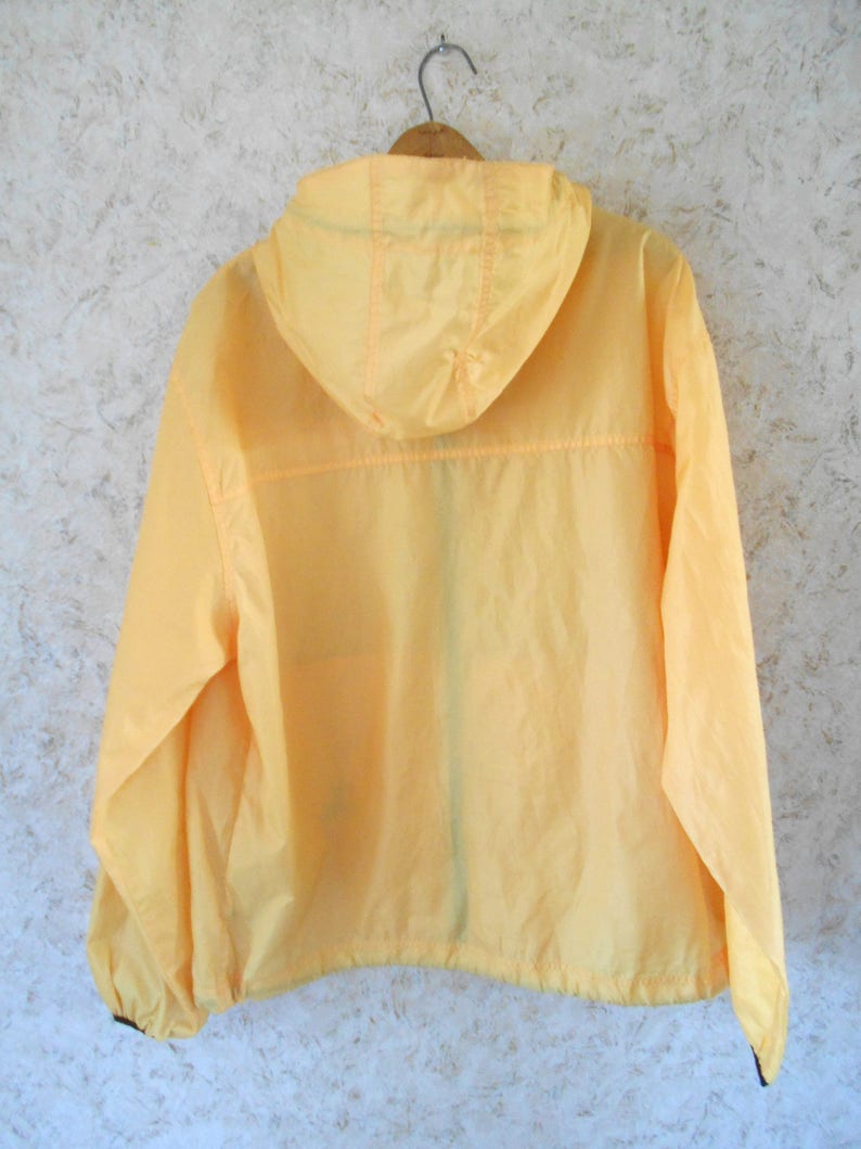 Vintage Tommy Hilfiger Yellow Windbreaker Jacket Hooded | Etsy