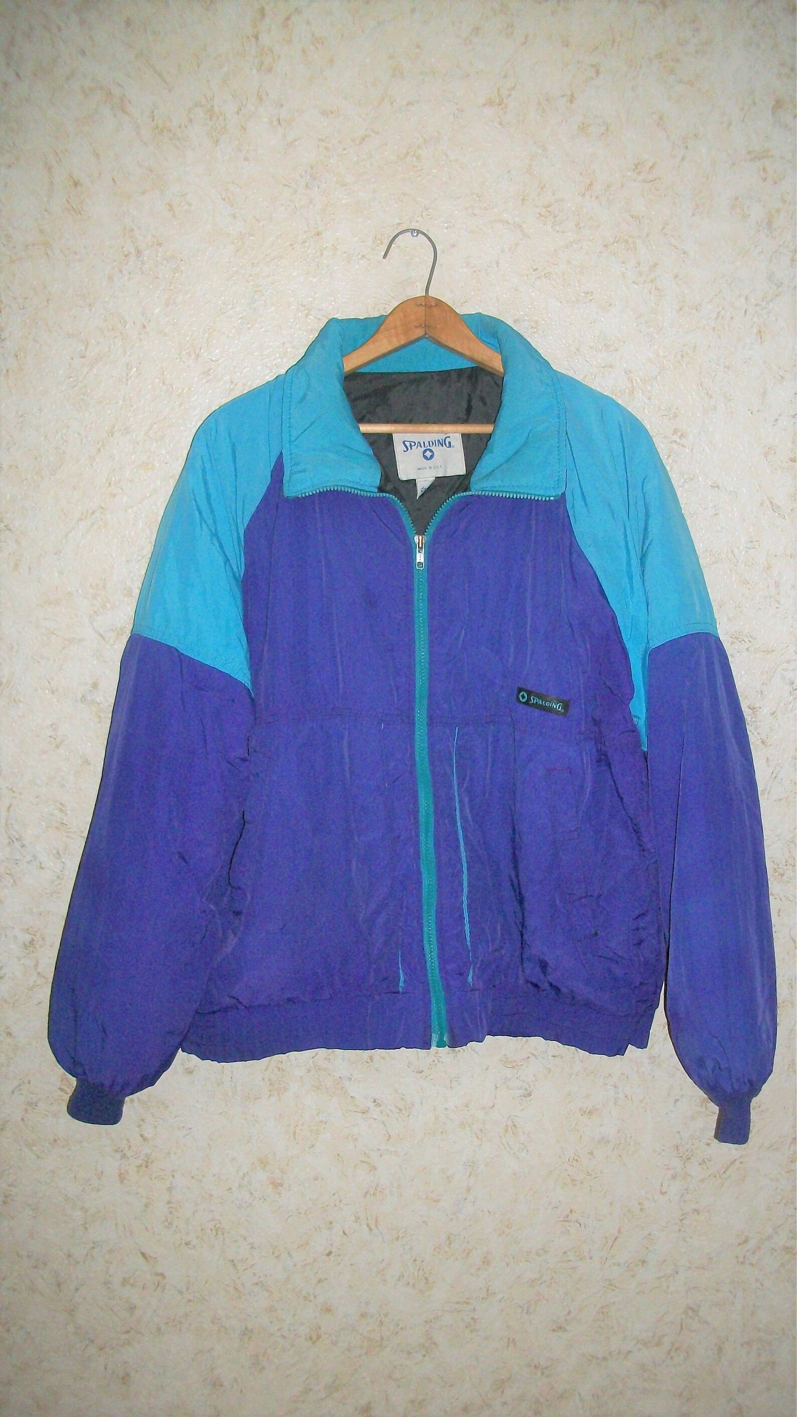 90s Spaulding Color Block Nylon Ski Jacket Made in USA Purple | Etsy