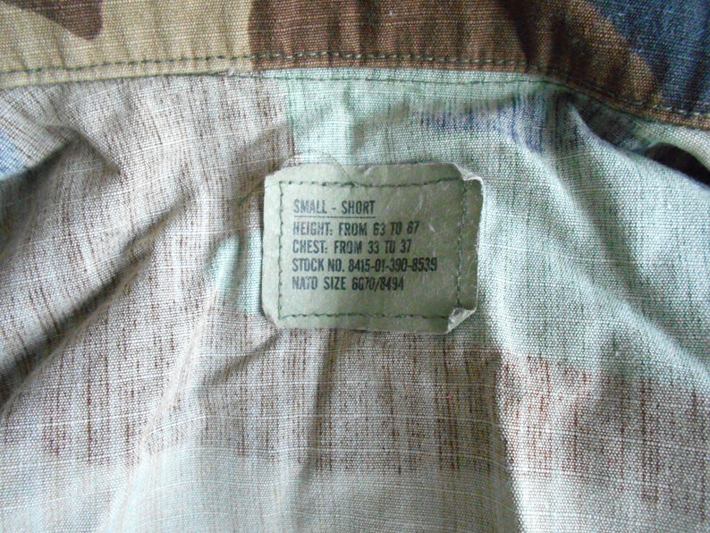 90s Boho Army Issue Military Camo Patched Hunting Jacket Coat Boho Chic Retro 1990s Grunge Oversized Unisex Womens Mens Small