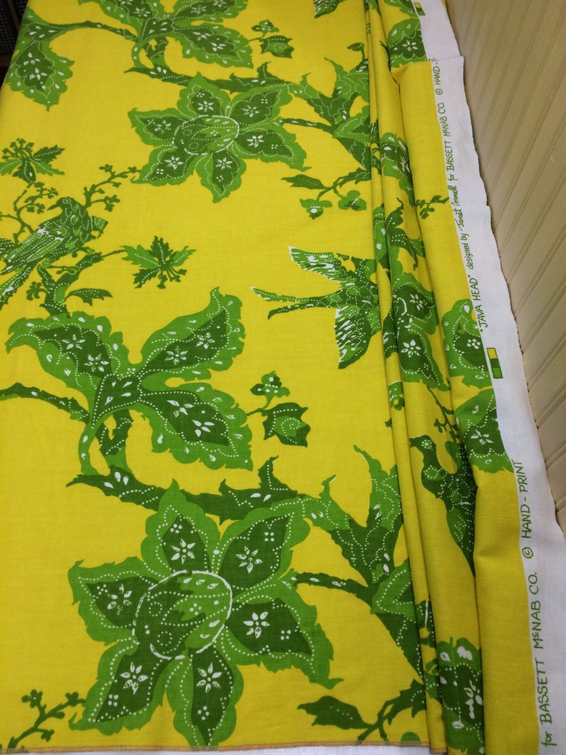 JAVA HEAD Novelty Batik Print Fabric Cotton Pillow Craft Cloth Fashion Design Reference Material
