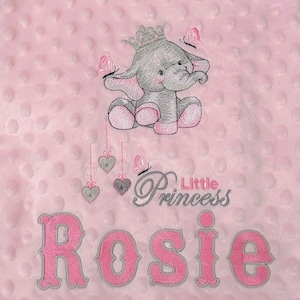 Mantas de bebé bordadas personalizadas