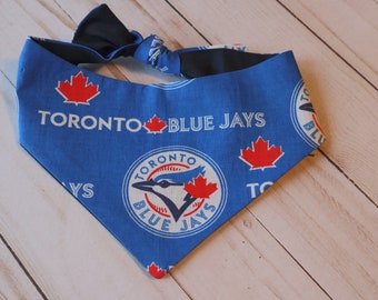 Toronto Blue Jays Pet Bandana, Traditional Tie and Snap on Available