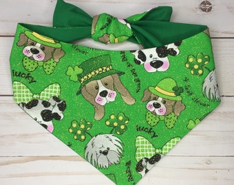 Pawtastic Green Sparkle St. Patrick's Day Bandana