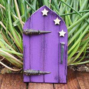 The Goblin fairy door/customizable colour choice. Purple