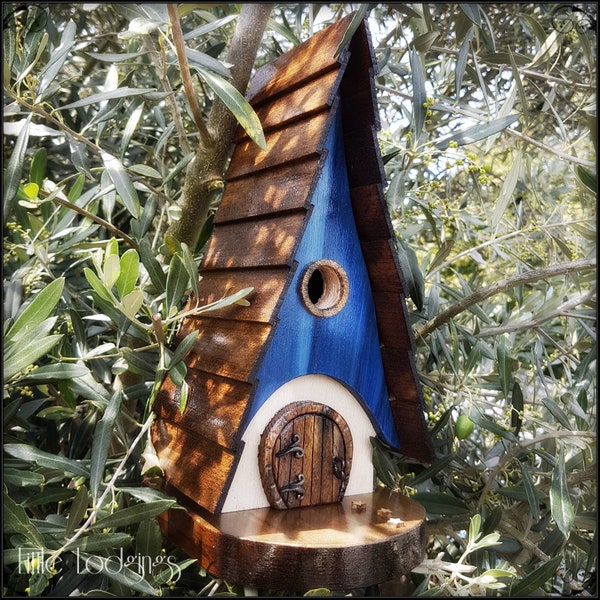 GRAND ELF bird house/bird house /handmade /Garden art /bird houses /birdhouses/customizable colour choice