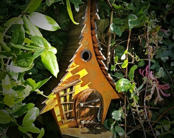 Rumpelstiltskin bird house/birdhouses/handmade/Garden art/bird houses