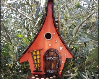 Maison d'oiseau de SOLEIL LEVANT/maisons d'oiseau/fait main/art de jardin/maisons d'oiseau/maison d'oiseau