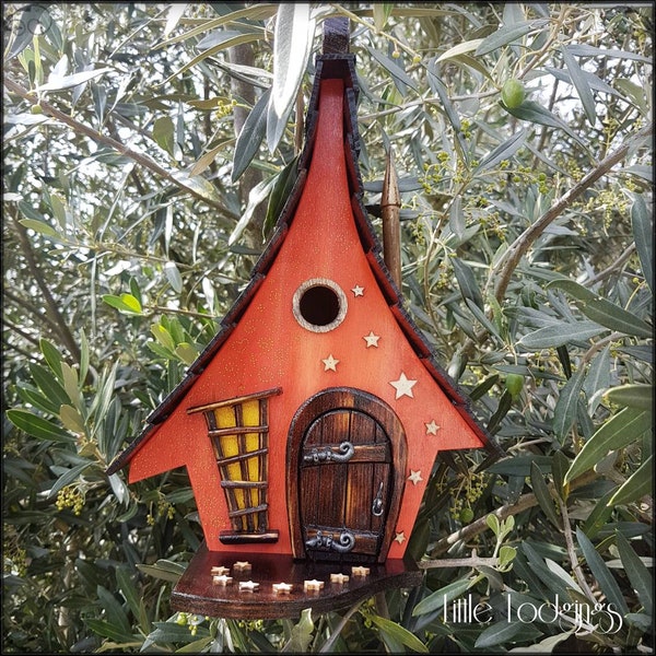 Maison d'oiseau de SOLEIL LEVANT/maisons d'oiseau/fait main/art de jardin/maisons d'oiseau/maison d'oiseau