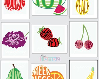 fruit of the spirit printablecolorful printgalations etsy