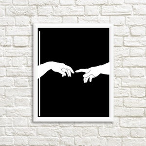 Creation of Adam, michelangelo, the creation of adam, modern creation of Adam,Minimalist creation of Adam