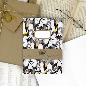 Waddle of Penguins Lined Journal - A5 - 76 Lined Pages - Recycled