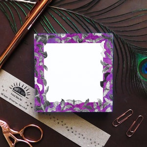 100 Page Tear Off Recycled Memo Pad - Chiroptera Pipistrelle Bat Print Notepad - Shopping & To-Do-List