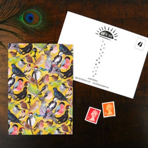 Aves briefkaart Britse tuinvogels print