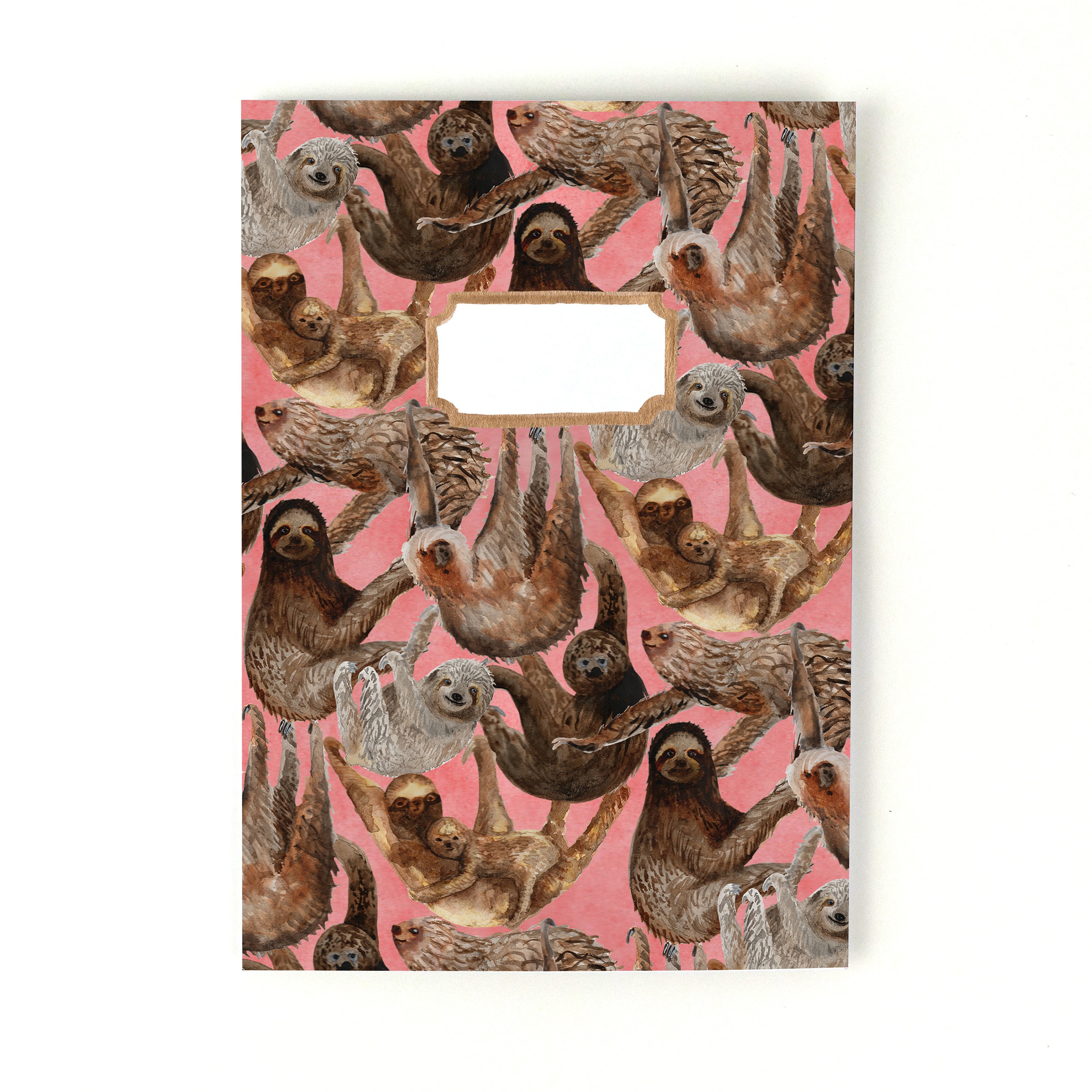 Sloth Journal Sleuth of Sloths Print A5 Soft Cover Lined Journal - 76 Lined Pages ...