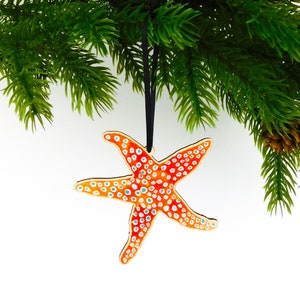 Starfish Wooden Hanging Decoration  - Eco Christmas Bauble