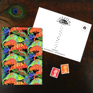Cartão Postal Camuflagem de Camaleões