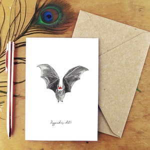 Karta świąteczna Dusky Leaf-Nosed Bat