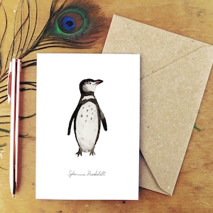 Tarjeta de saludos Humboldt Penguin