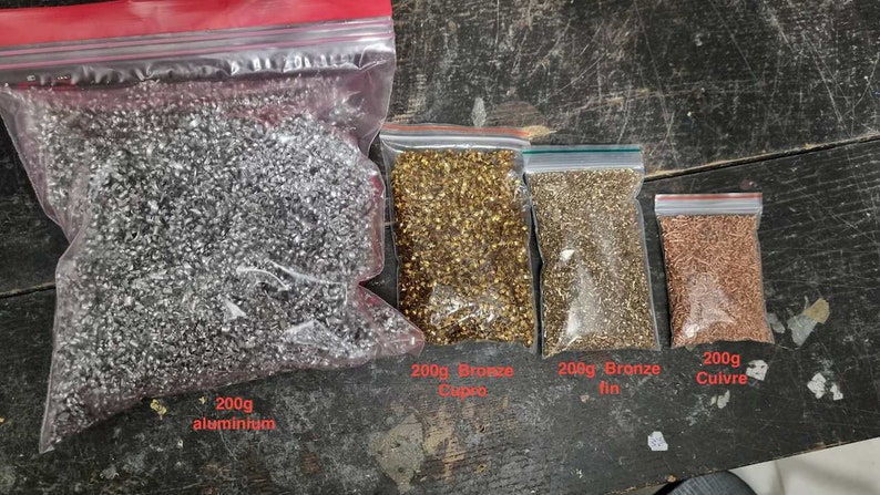 COPPER in granules / shavings, fine, for Orgonite, metal, from 200g to 1kg image 8