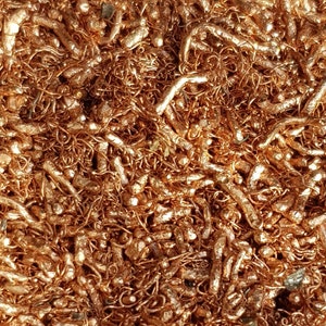 COPPER in granules / shavings, fine, for Orgonite, metal, from 200g to 1kg