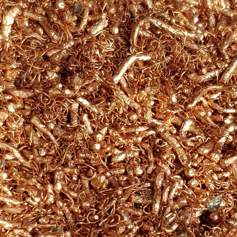 COPPER in granules / shavings, fine, for Orgonite, metal, from 200g to 1kg image 1